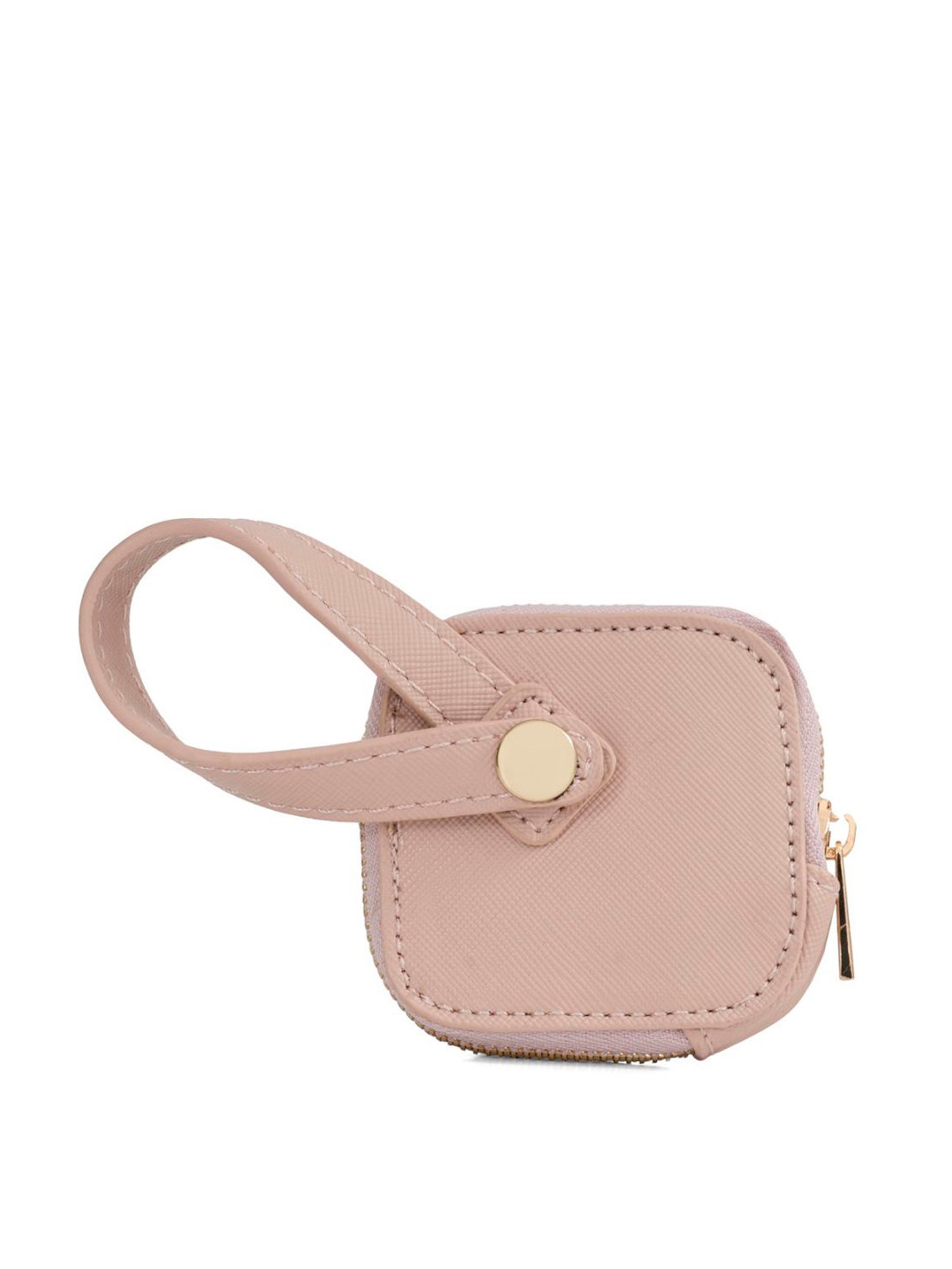 Aeropostale Agetha Pink PU Textured Sling Handbag with Pouch