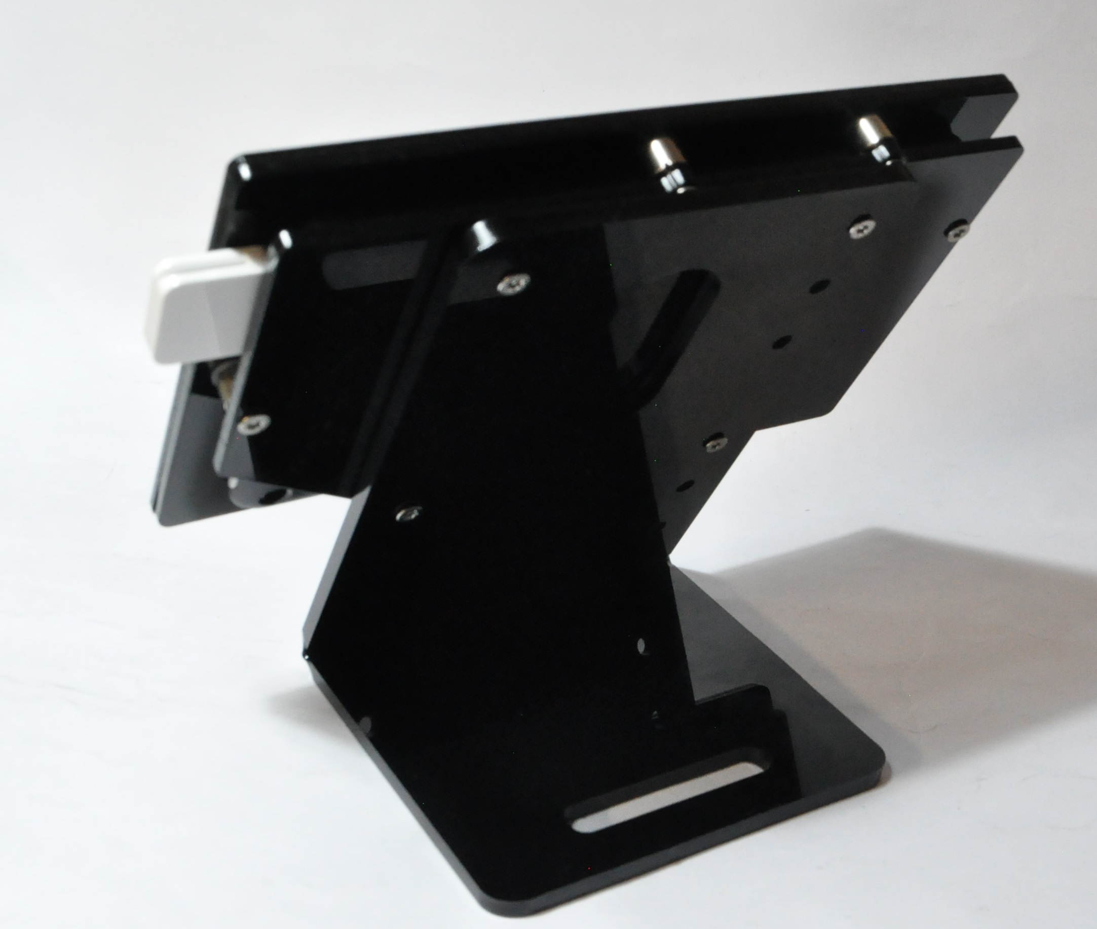 Amazon Fire 7" Security Anti-Theft Acrylic VESA Enclosure with Desktop Stand (Black)