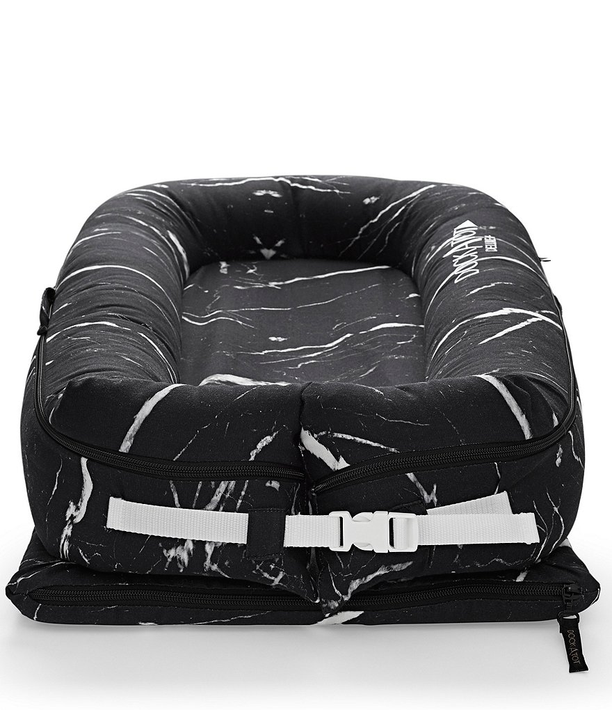 DockATot 0-8 Months Black Marble Deluxe Dock Cover, Stage 1