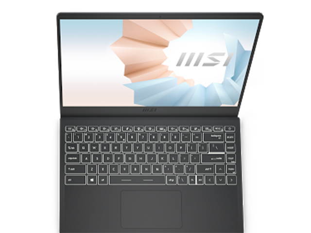 MSI Laptop Modern 14 B11SB-084 Intel Core i5 11th Gen 1135G7 (2.40 GHz) 8 GB Memory 1 TB NVMe SSD NVIDIA GeForce MX450 14.0" Windows 10 Pro 64-bit