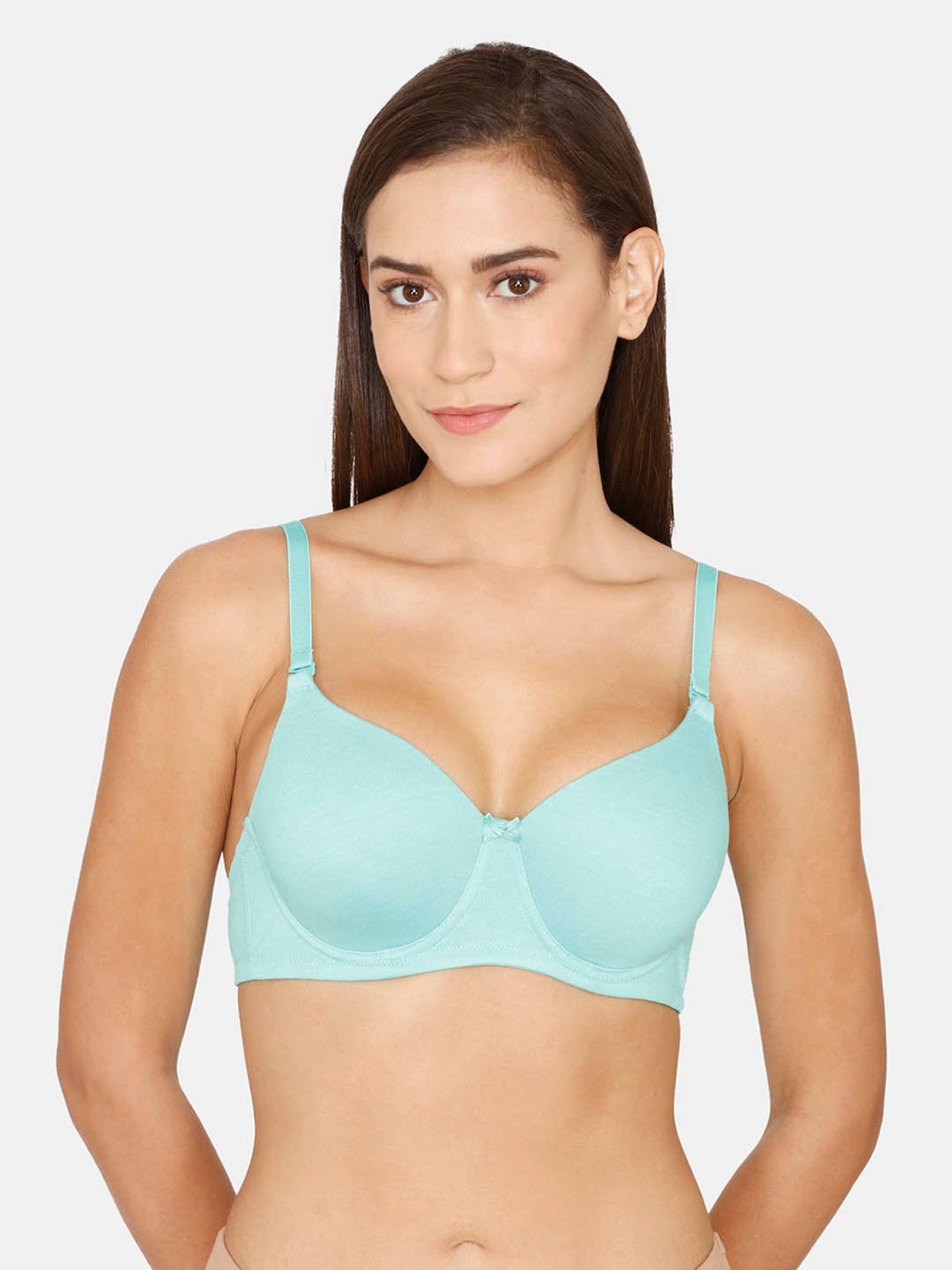 Rosaline by Zivame Blue Under-wired Padded T-Shirt Bra