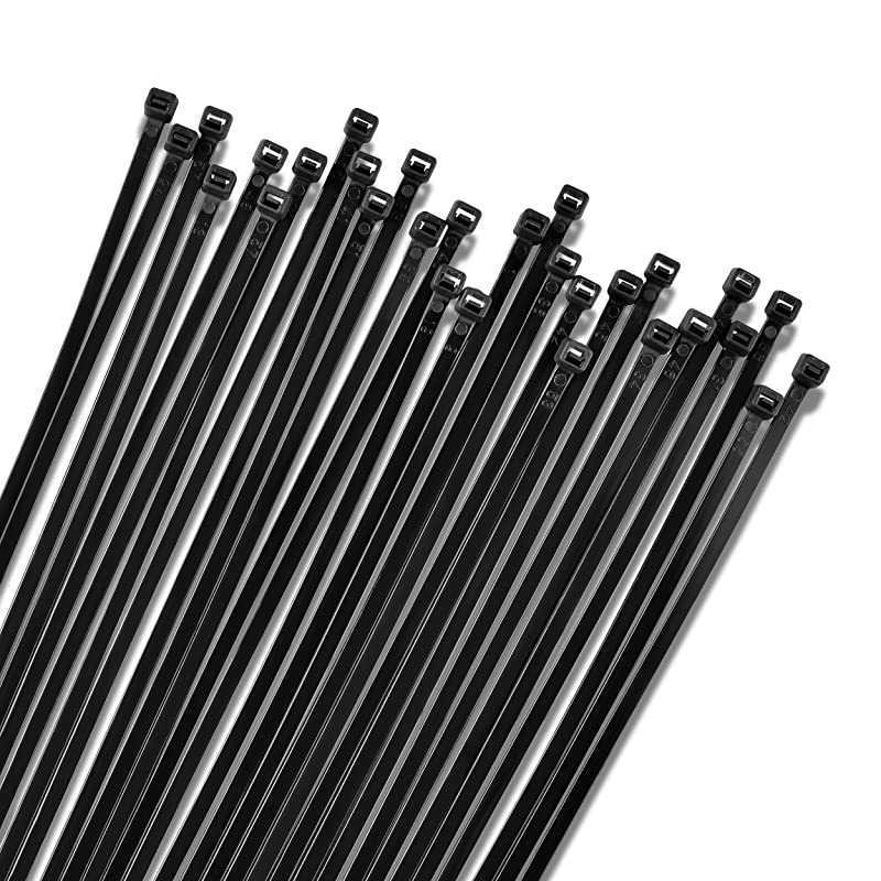 11quot Black 50lb 1000 Pack Zip Ties Choose SizeColor By