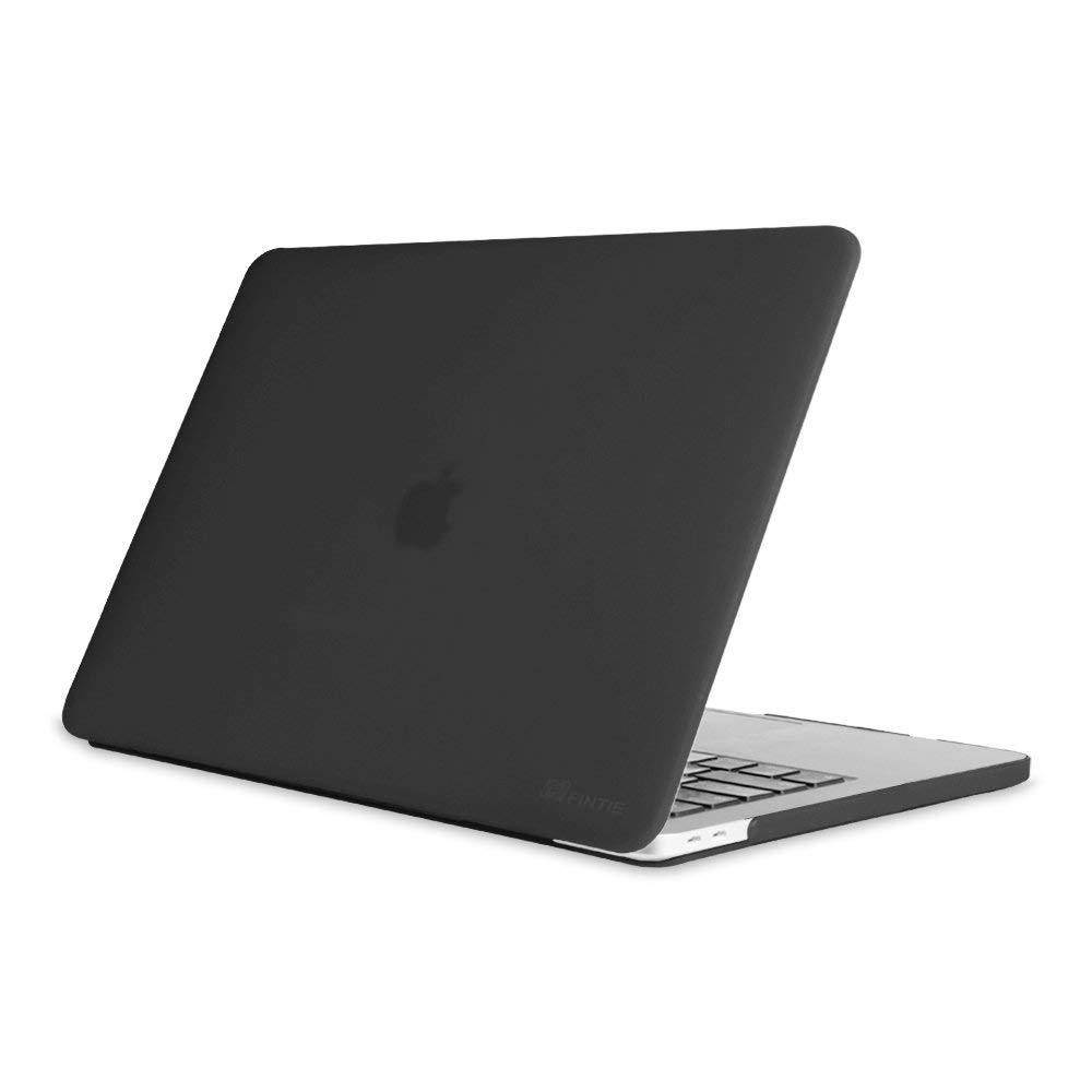 Fintie MacBook Pro 13 Case (2018 & 2017 & 2016 Release) - Protective Snap On Hard Shell Cover for Newest 13-inch MacBook Pro 13" A1989/A1706/A1708 with/Without Touch Bar and Touch ID, Frost Black