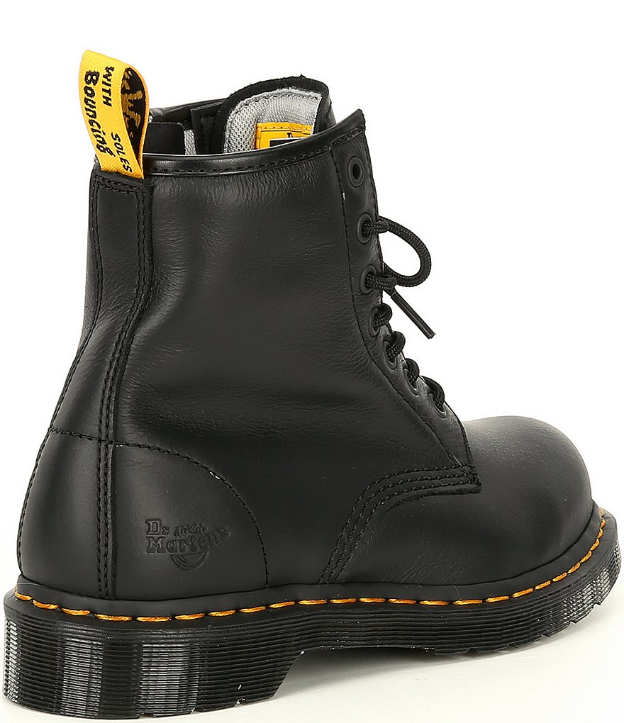Dr. Martens Women's Maple Zip Newark Steel Toe Combat Work Boots