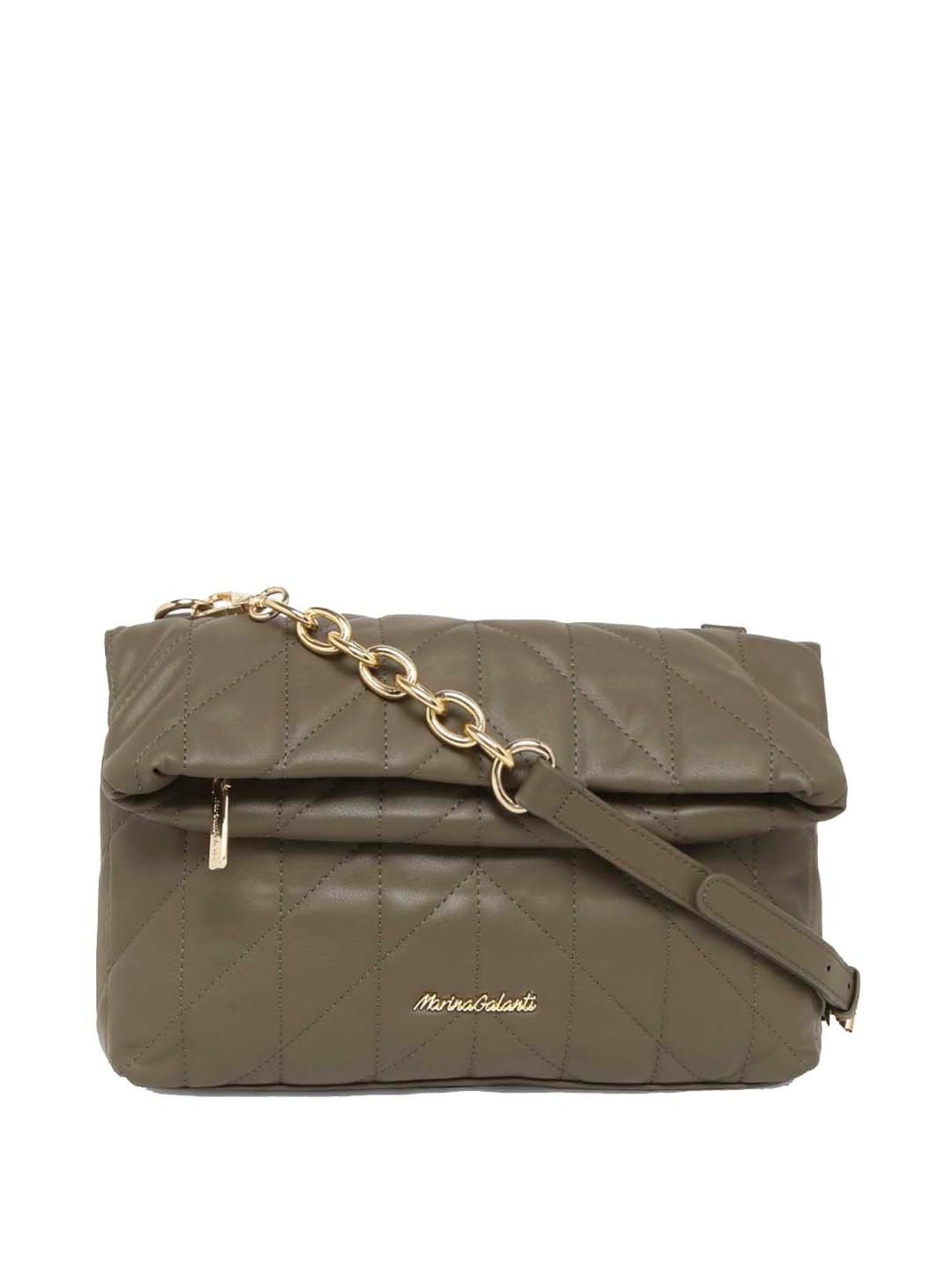 Marina Galanti Olive Quilted Medium Sling Handbag