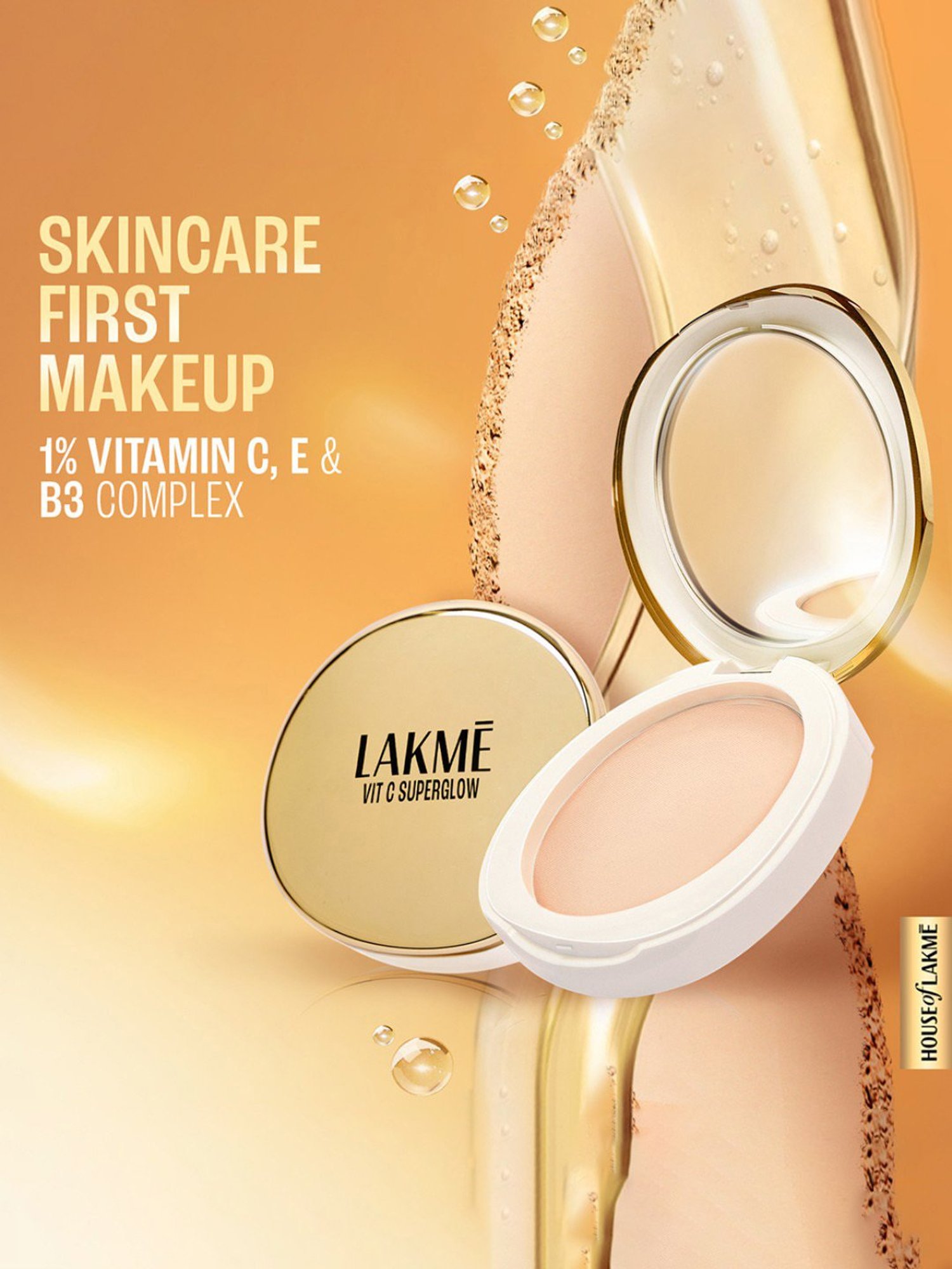 Lakme Vit C Superglow Compact Beige 24 - 8 gm