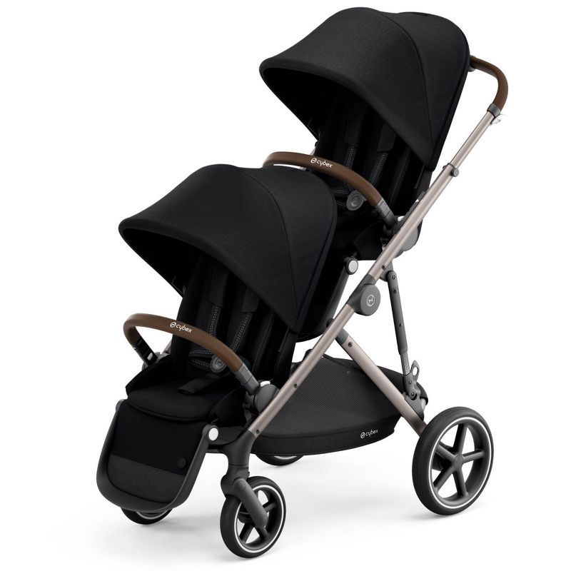 Cybex Eezy S+2 Travel System with Aton 2 Infant Car Seat - Deep Black