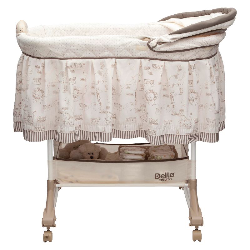 Simmons Kids' Silent Auto Gliding Deluxe Bassinet - Embossed Paisley