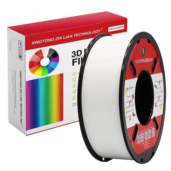 XTZL3D| PLA Material Printing Filament for 3D Printer, White,1kg, 1.75mm
