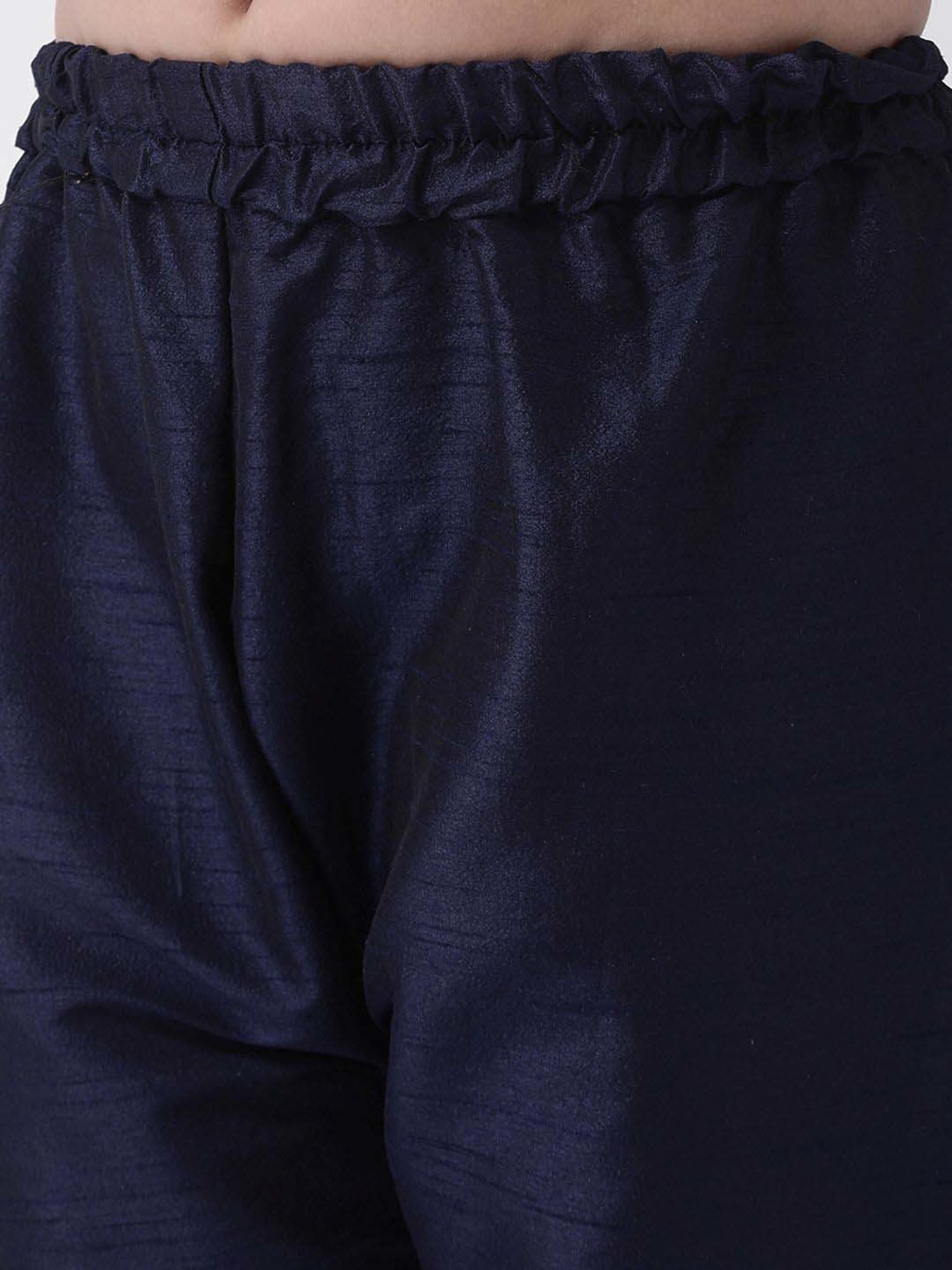 Hangup Plus Kids Navy Printed Full Sleeves Kurta Set