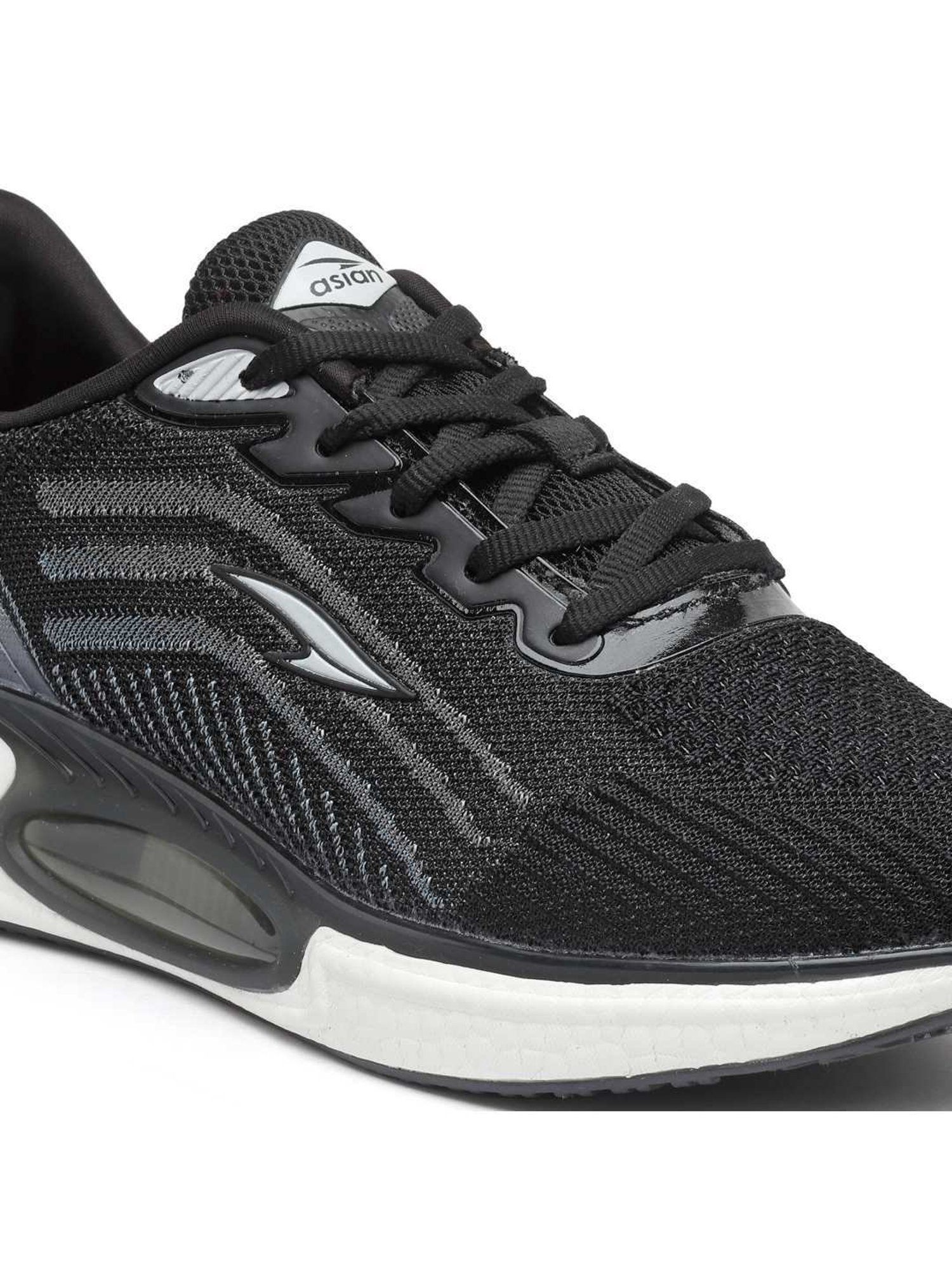 Asian Men's Black Running Shoes