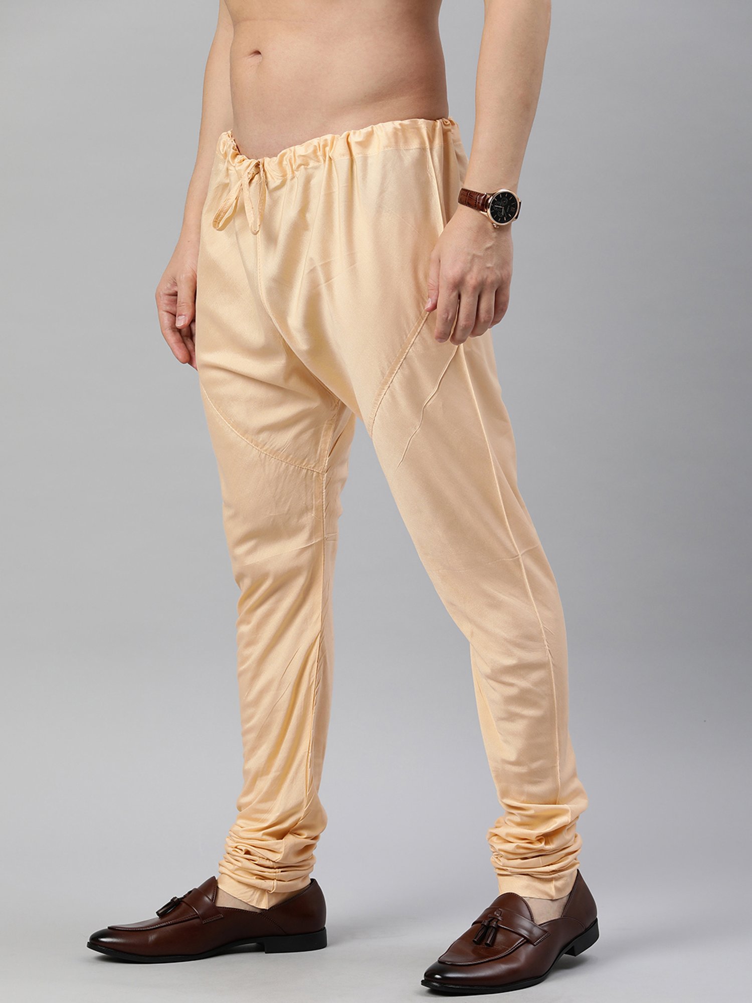 Manthan Cream Regular Fit Churidars