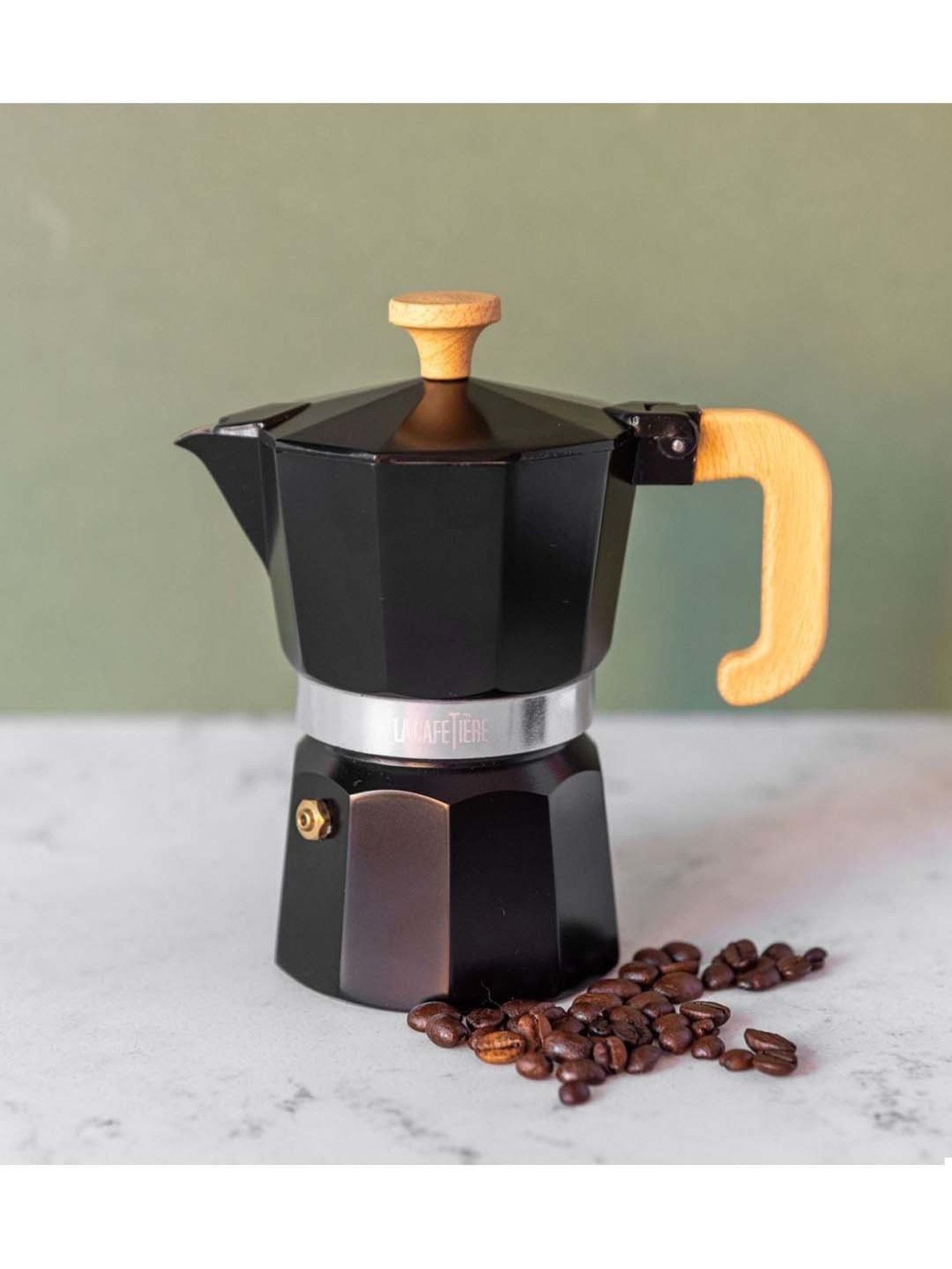 La Cafetiere Black Aluminium Espresso Maker (0.15 L)