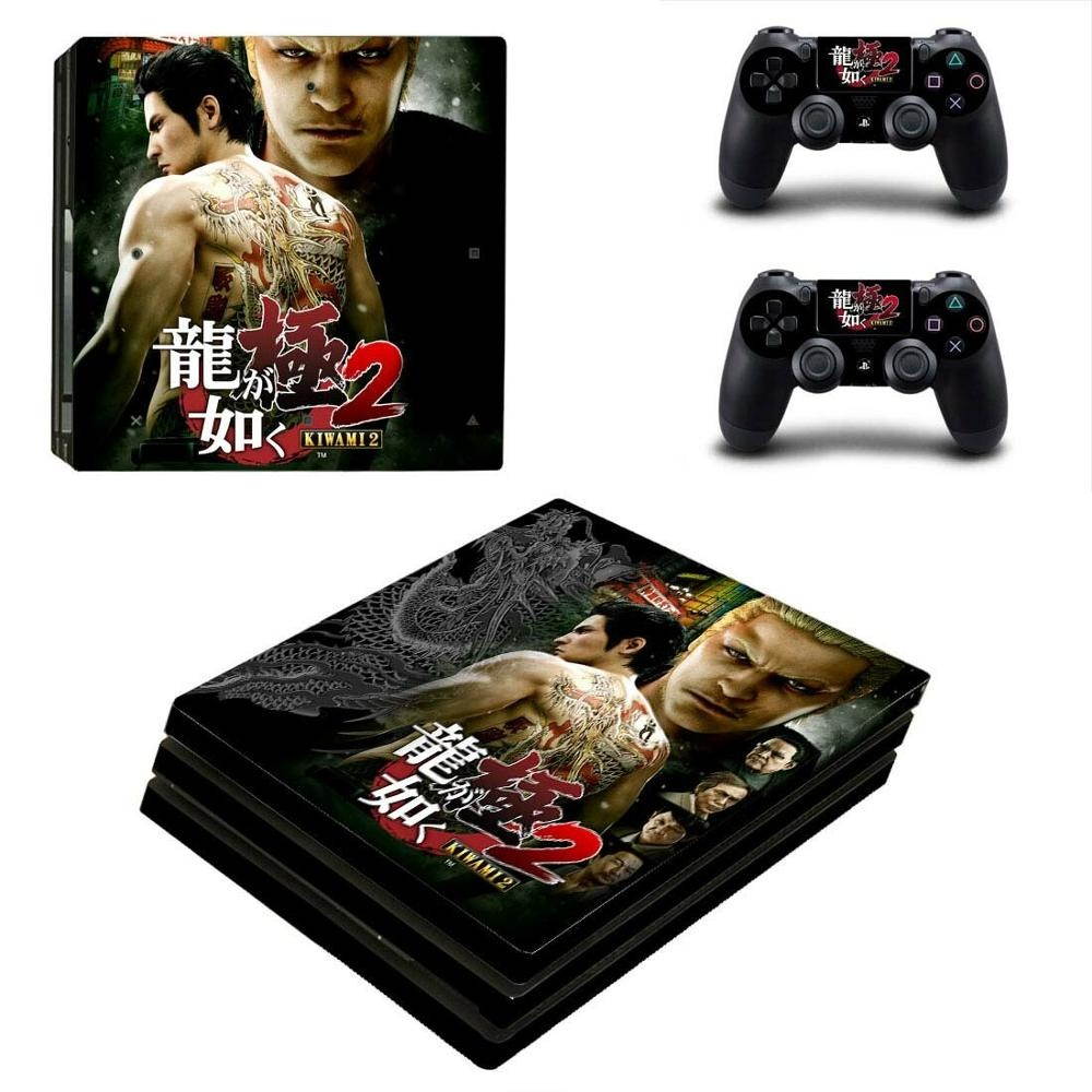 Game Yakuza Kiwami PS4 Pro Sticker Play station 4 Skin Sticker Decal For PlayStation 4 PS4 Pro Console & Controller Skins