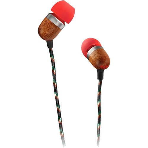 House Of Marley Smile Jamaica In-Ear Wired Headphones with Mic, Fire, EM-JE041-FI