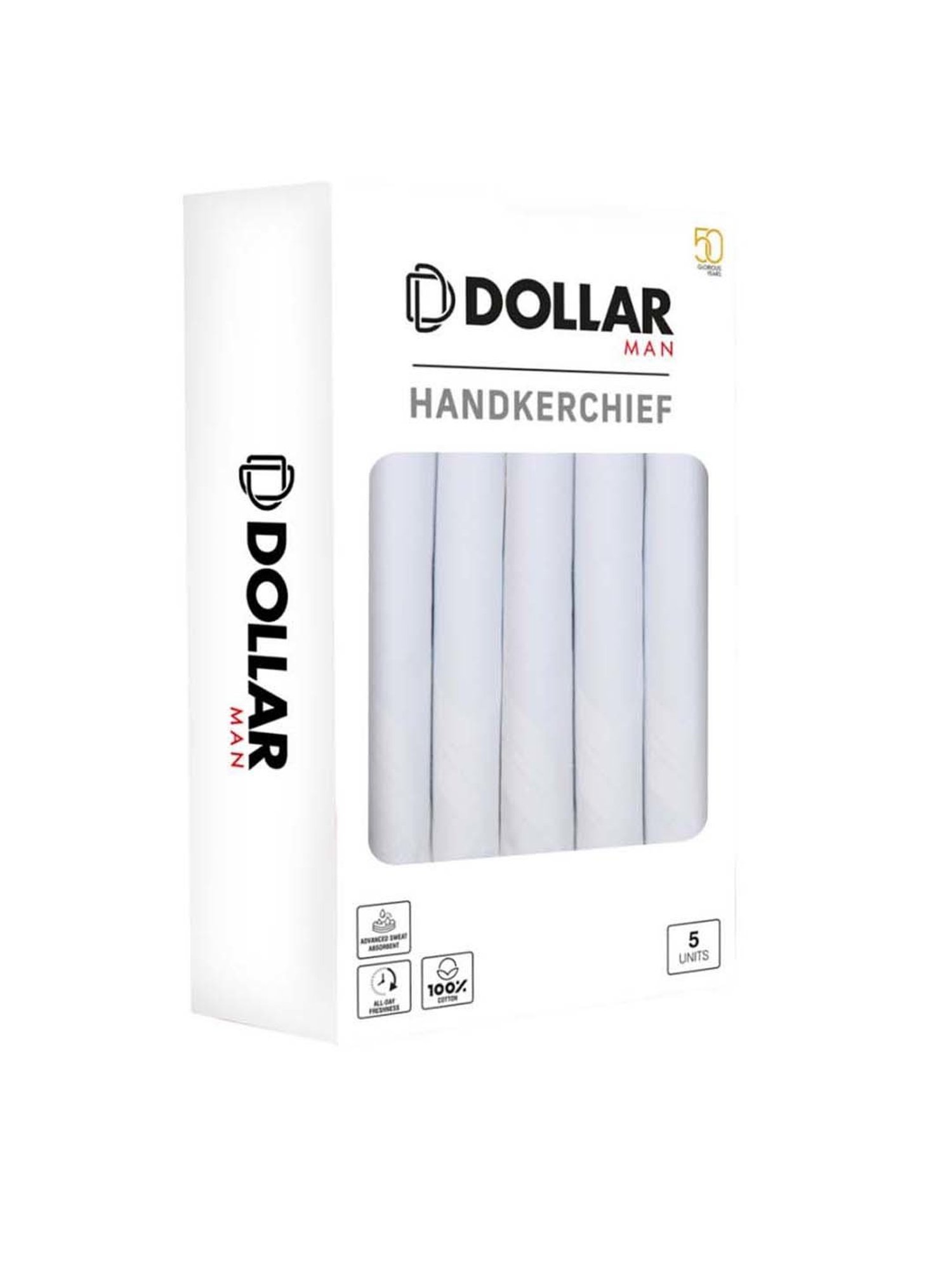 Crusset Multicolor Cotton Handkerchief - Pack of 6