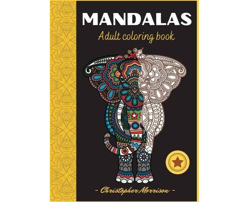 Animal Mandalas - Large Print by  Christopher Norris (Hardcover)