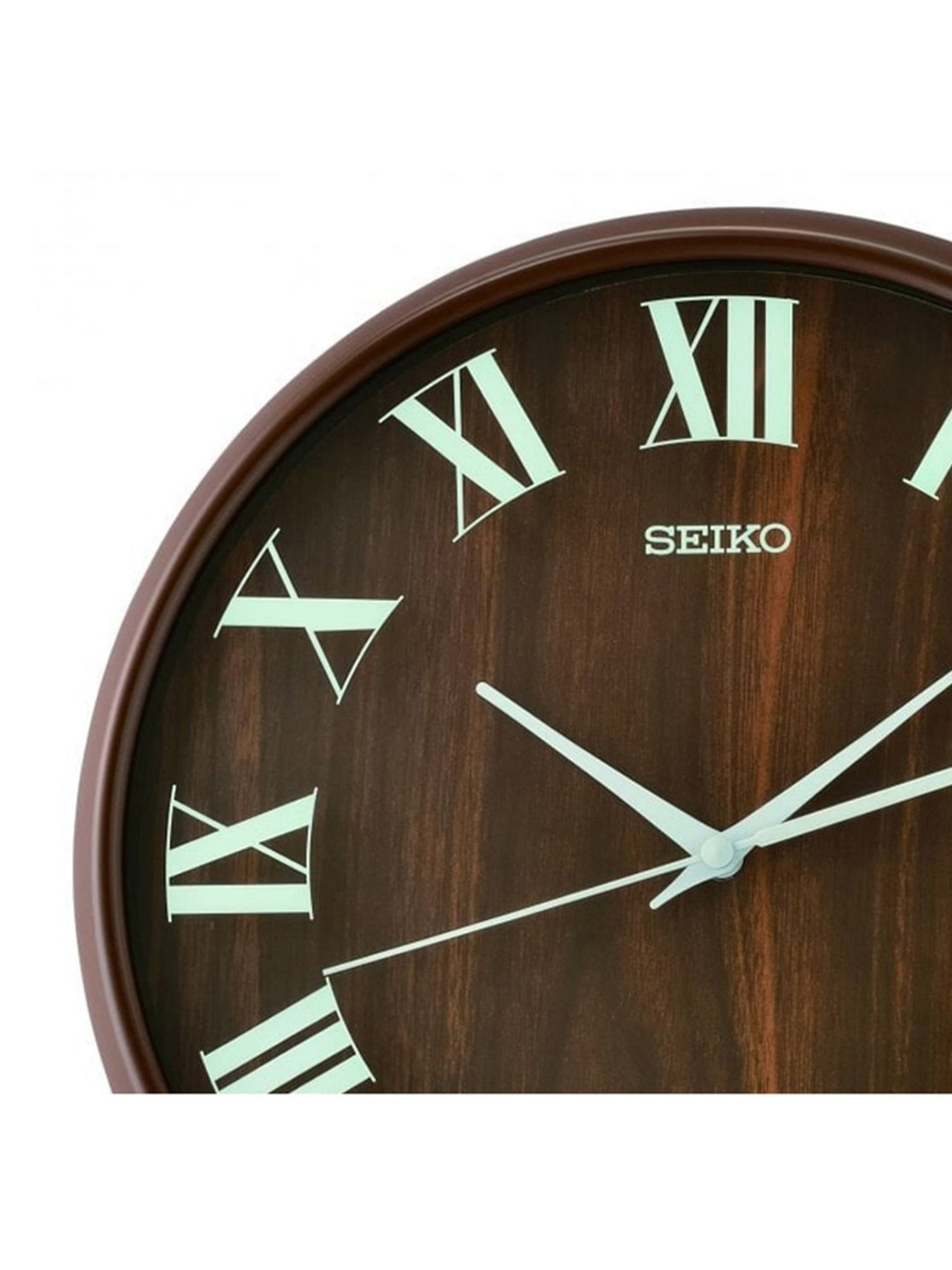 SEIKO classic brown plastic wall clock