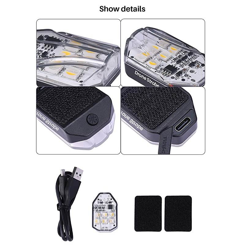 DR01 Drone Light Flash LED Light 3 Model RGB Drone Location Indicator Light for DJI Night Flight Searching Lighting Drone Accessories AntiCollision Slow FlashStrobe