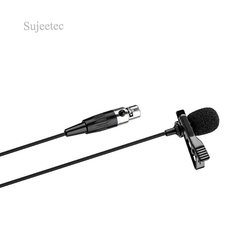 Lavalier Microphone 4 Pin Mini XLR Cardioid Clip on Lapel Mic for Shure Wireless Transmitter Bodypack