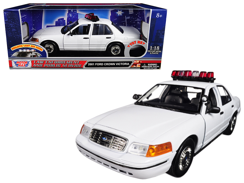 2009 Ford Crown Victoria Police Interceptor White with Yellow and Red Stripes "Illinois State Police" "Hot Pursuit" Series 10 1/24 Diecast Model Car by Greenlight