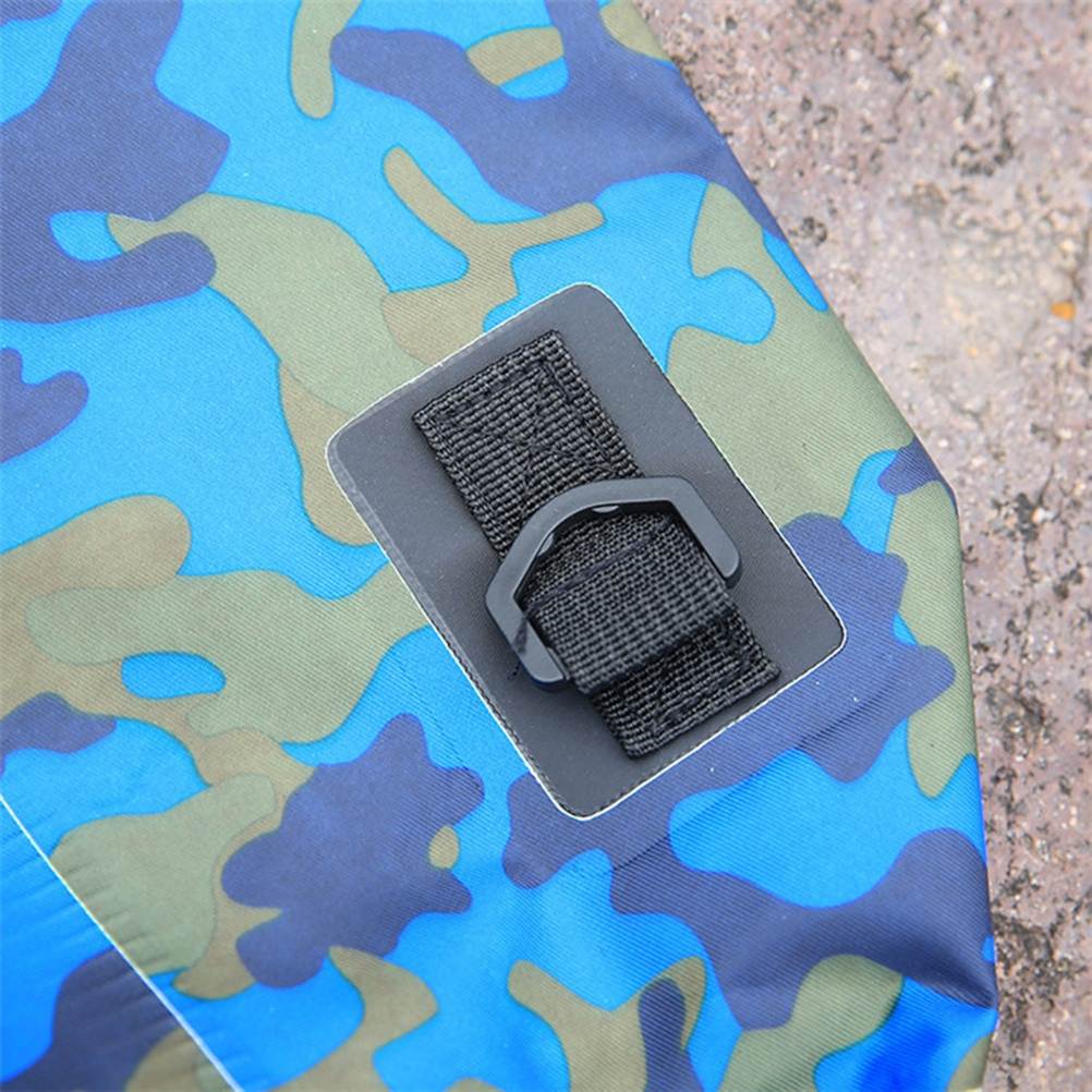 3pcs Outdoor Camouflage Waterproof Bags PVC Bucket Pack Beach Shoulder Bag for Swimming Boating Kayaking (Mixed Colors, 2L+5L+10L)