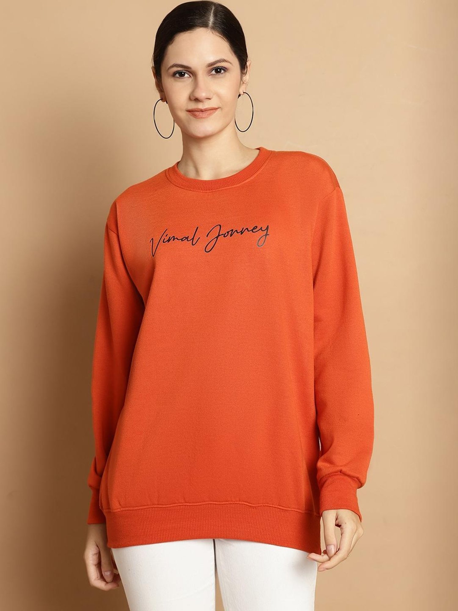 Vimal Jonney Rust & Navy Printed Sweatshirt - Pack Of 2
