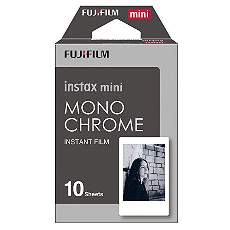Instax Mini Instant Film Monochrome 10 Exposures +  Instax Mini Instant Film Rainbow 10 Exposures