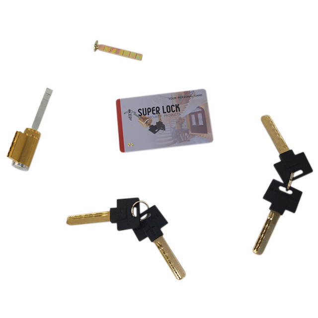 Super Lock (Like Mul-t-lock KIKSH, KIKARM, KIDSH), KIK Key In Knob & Deadbolt Cylinder Plug Schlage & Arrow Type, Satin Chrome US26D, For Knob & Lever Replacement, HIGH SECURITY, 006 KEYWAY