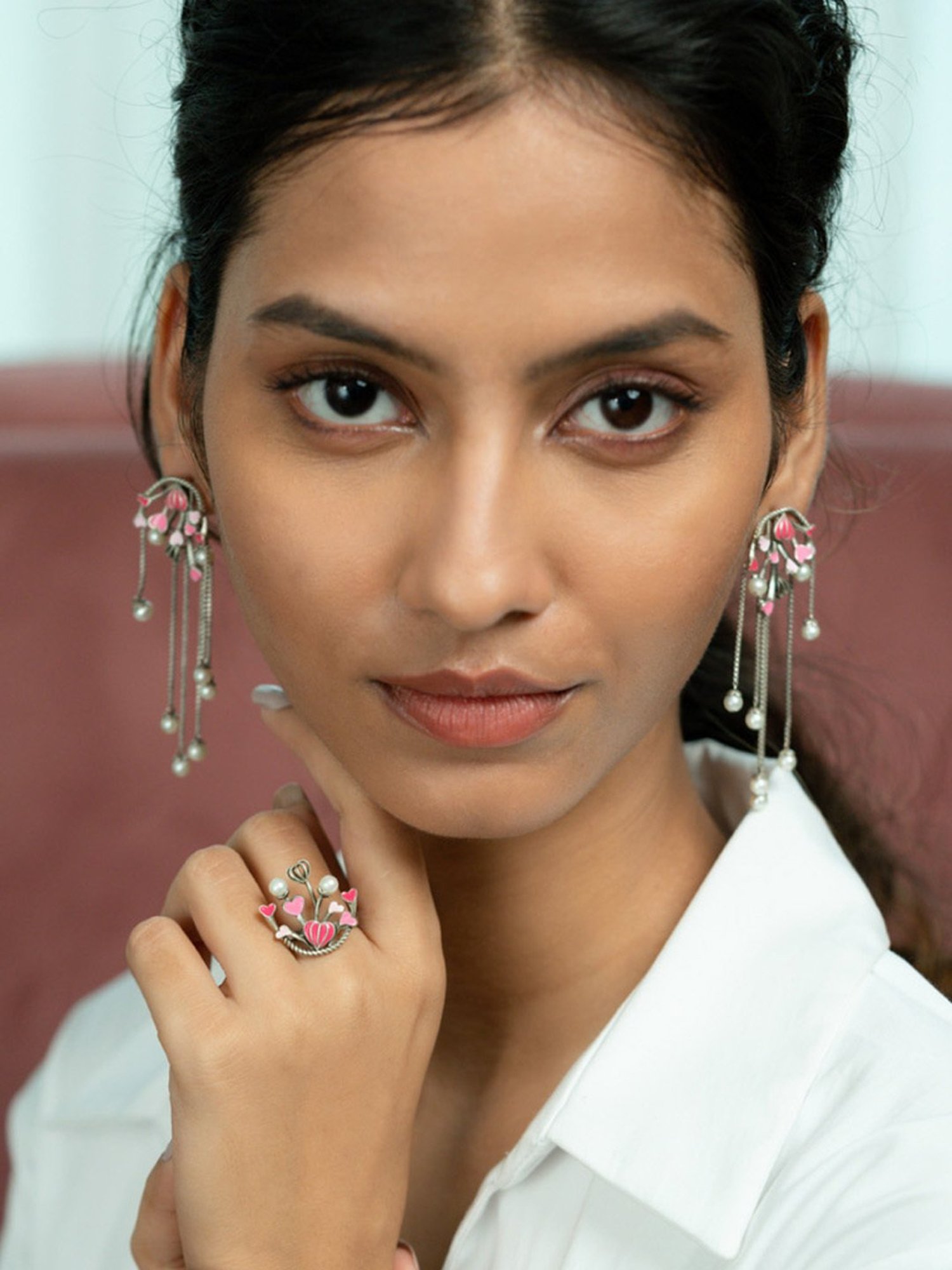 Shaya 92.5 Sterling Silver For the Love of New Challenges Heart Earrings for Women