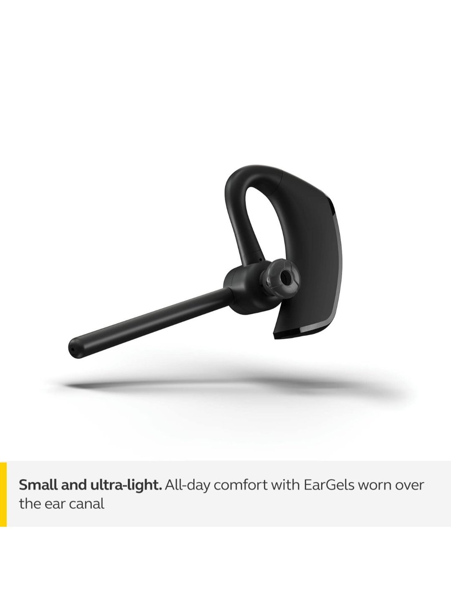 Jabra Talk 65 Mono In Ear Wireless Single Ear Earbuds with 2 Noise-Cancelling Mics (Black)