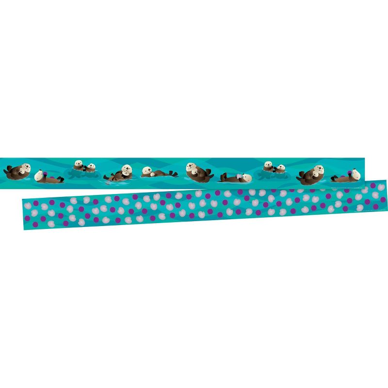 2pk Sea & Sky Otters Double-Sided Classroom Borders - Barker Creek