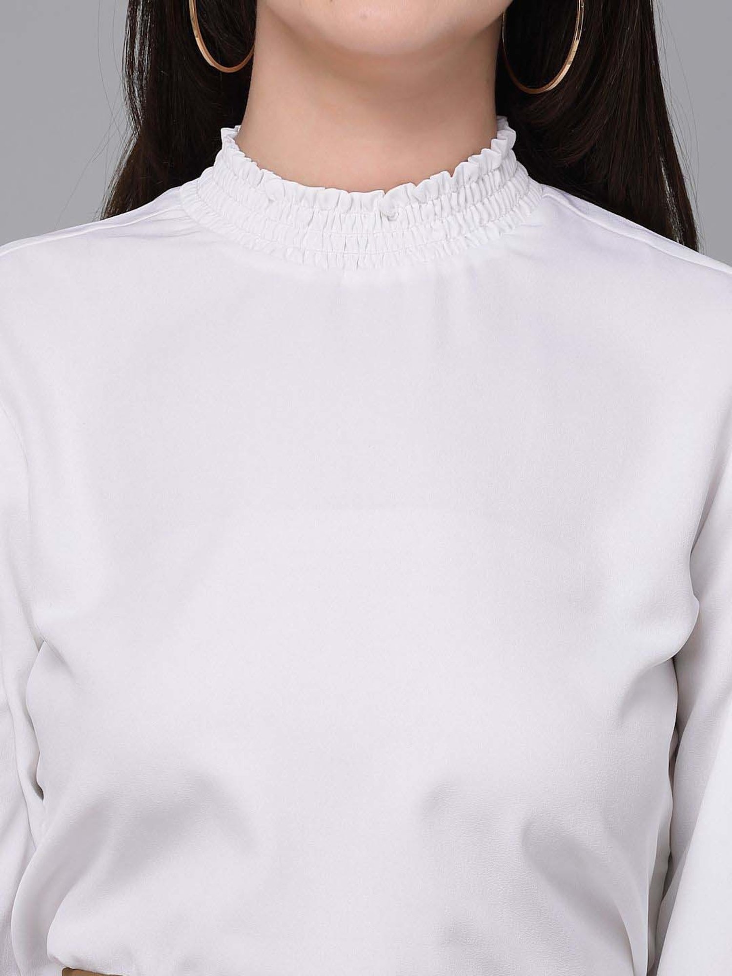 Style Quotient White Regular Fit Top