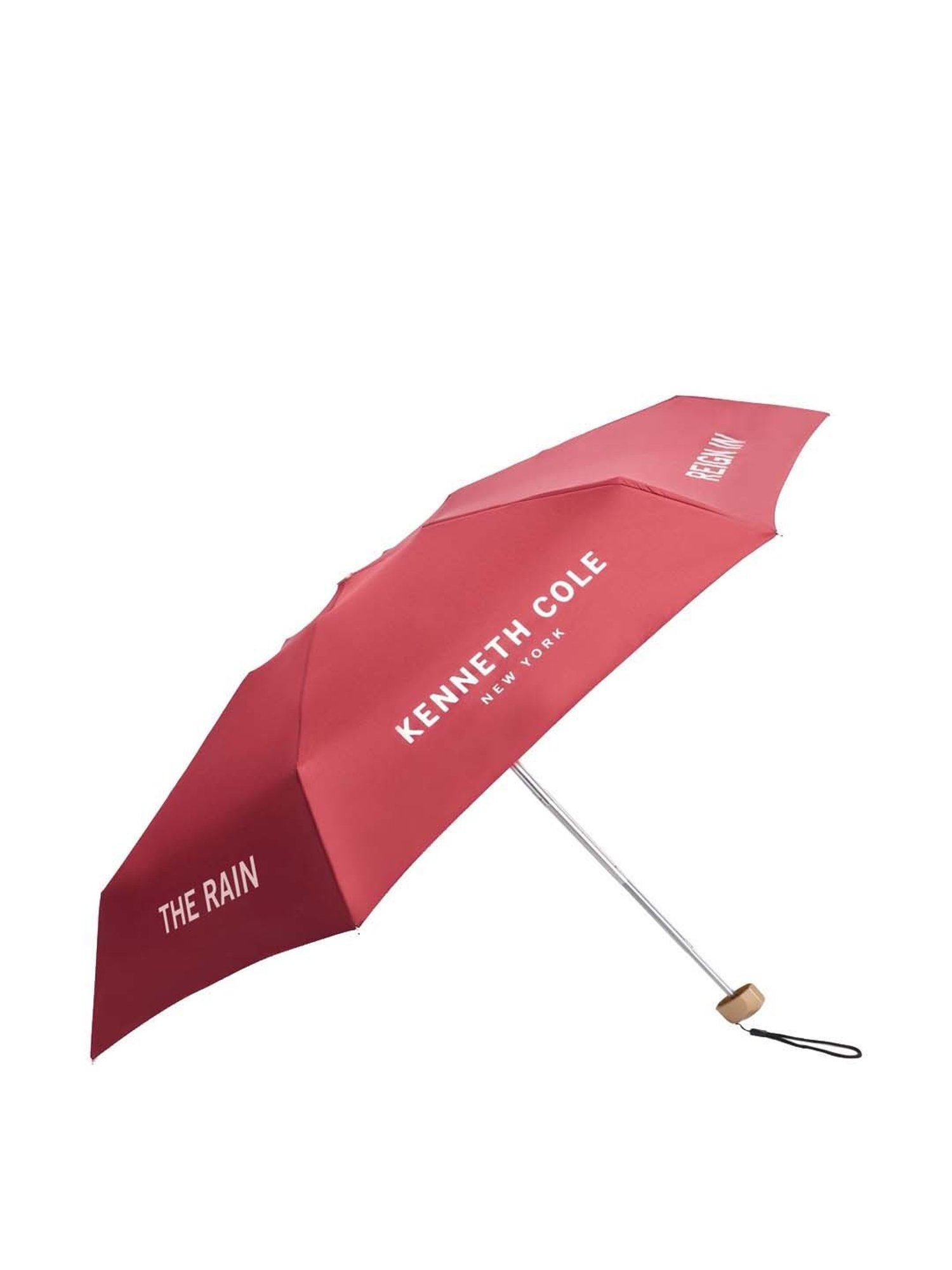 Kenneth Cole New York Mini 3 Fold UV Protection Red Umbrella