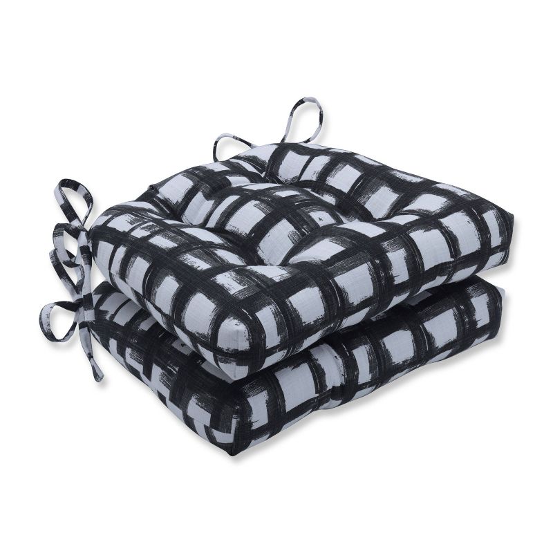 Set of 2 Jones Ink Reversible Chair Pad - Pillow Perfect