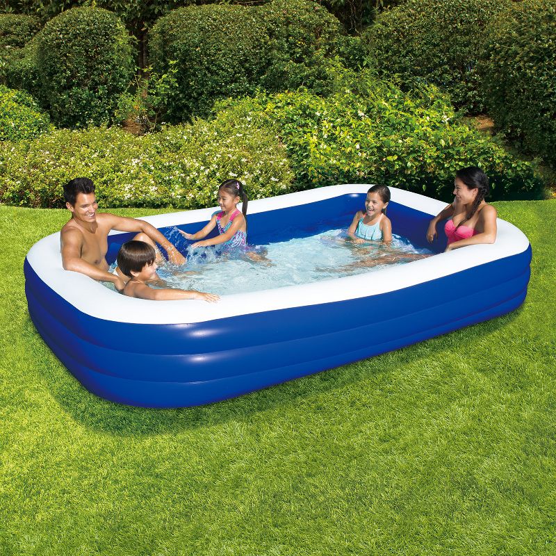 Summer Waves KB0079000156 3 Tier Outdoor Inflatable Kids and Toddler Swimming Pool, 103 x 69 x 18 Inches