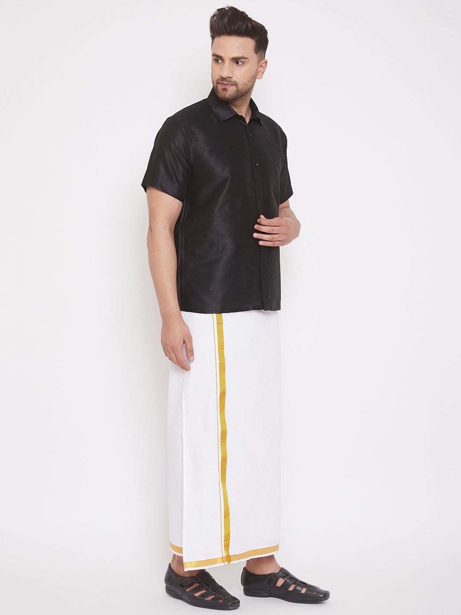 Ramraj Light Pink Regular Fit Shirt