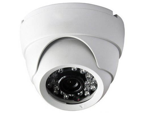 2 megapixel 1080P HD-CVI security IR dome camera, 3.6mm lens, white