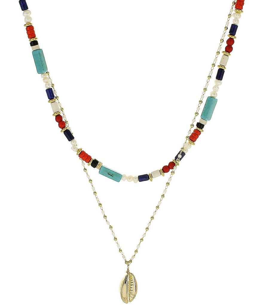 Panacea Beaded Multirow Necklace