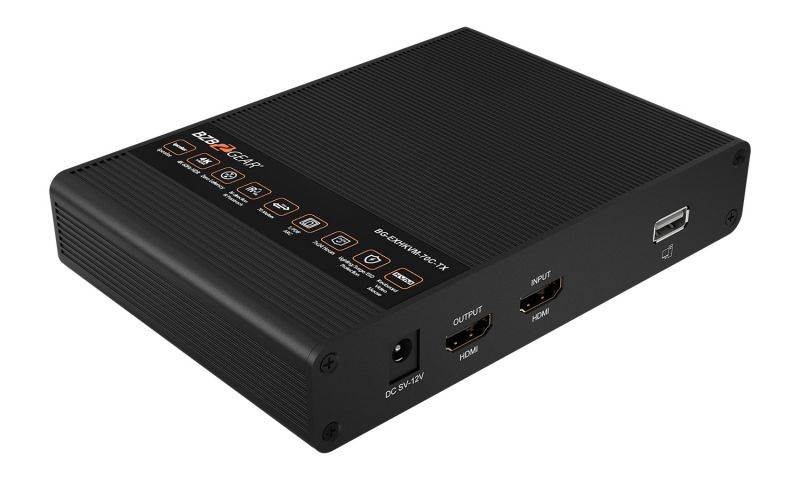 BZBGEAR 4K 18Gbps HDMI Extender with Bi-directional IR and Zero Latency up to 70m
