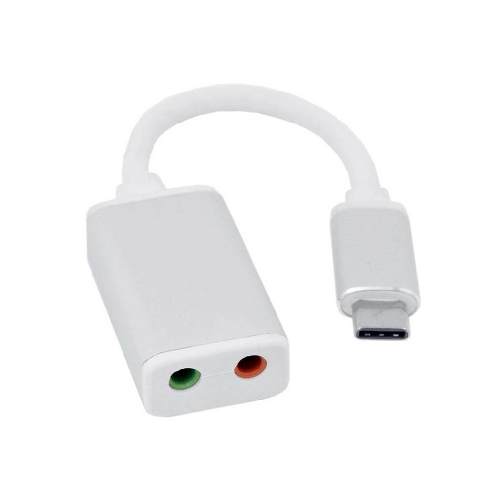 axGear USB-C Audio Adapter Card Type-C to 3.5mm Earphone Jack USB 3.1 Microphone A Headphone Mic Port