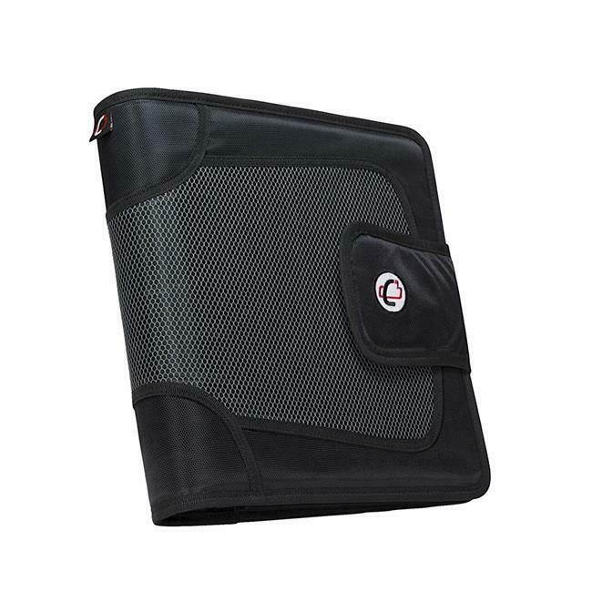 Case-It 1590351 Strap Binder with Tab File O-Ring 2 in. - Black