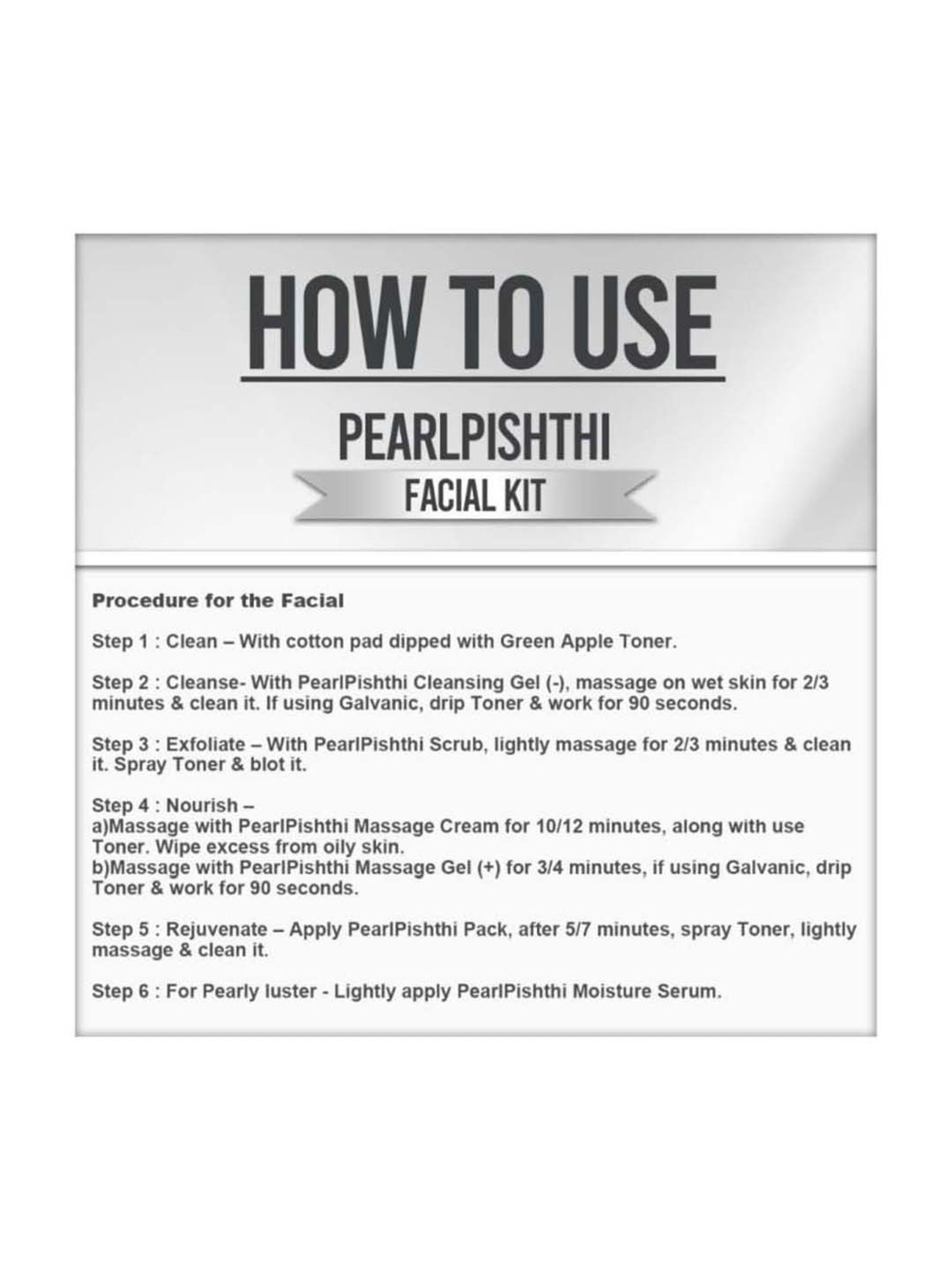 VEDIC LINE Pearl Pishthi Facial