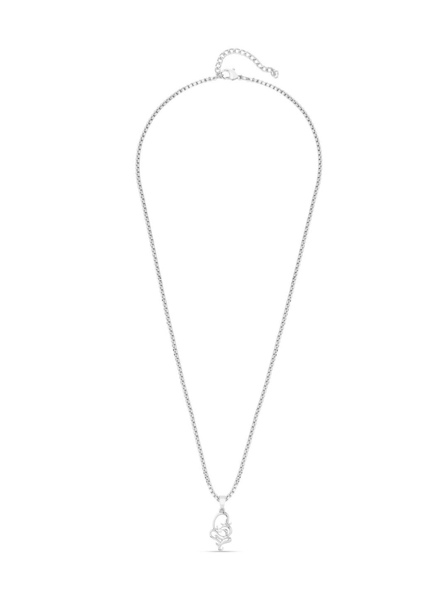 The Bro Code Silver-Plated Sleek Pendant Necklace for Men