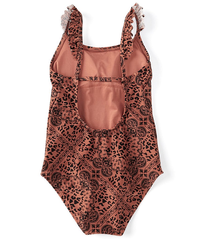 Chelsea & Violet Big Girls 7-16 Family Matching Animal-Print One-Piece Swimsuit