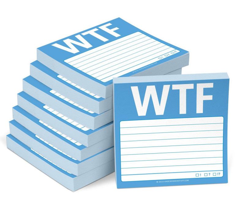 8-Pack Sticky Notes: WTF
