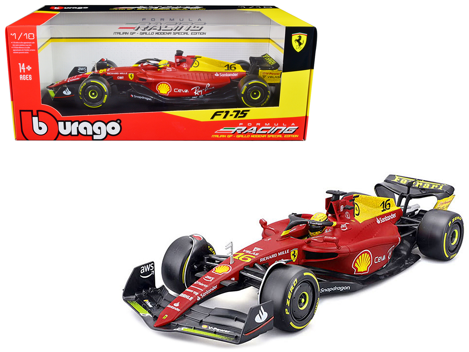 Ferrari 150 Italia #6 Felipe Massa F1 Formula One (2011) 1/18 Diecast Model Car by Hot Wheels
