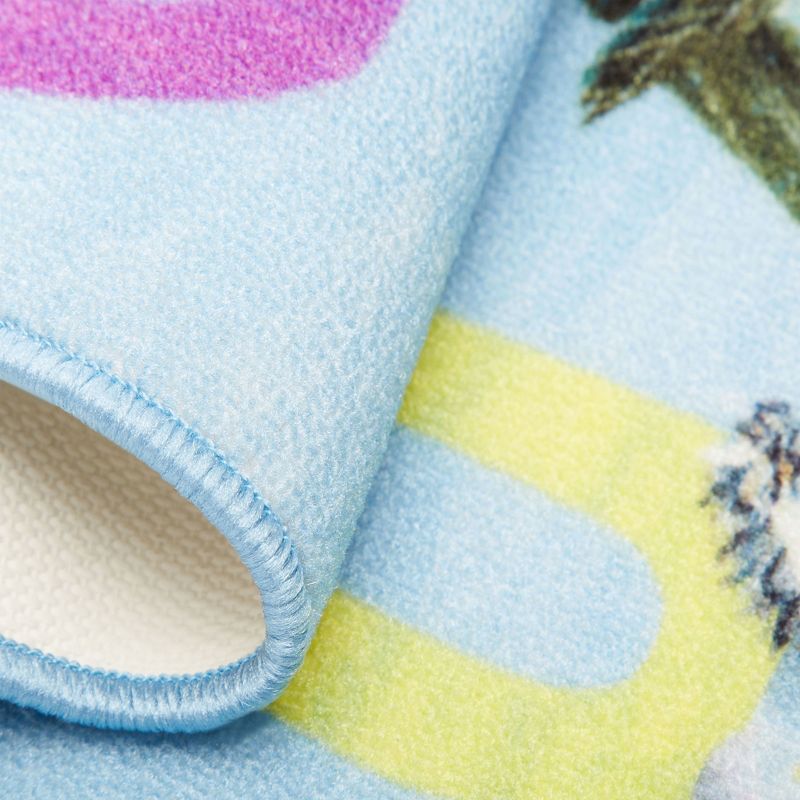 Eric Carle Alphabet Area Rug (6'6"x9'5") Blue - Home Dynamix