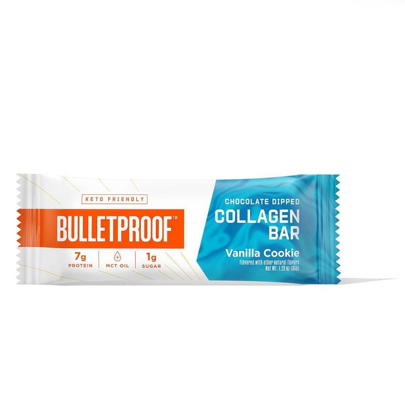 Bulletproof Chocolate Dipped Collagen Bar - Vanilla Cookie - 12pk