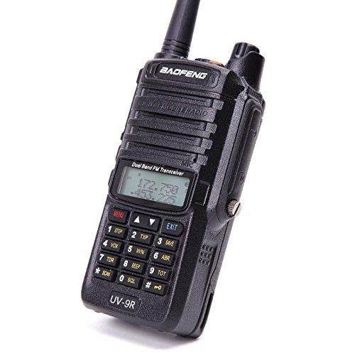 Baofeng UV-9R 136-174/400-520MHZ VHF/UHF Dual Band Dustproof Waterproof IP57 Transceiver Walkie Talkie Two Way Radio